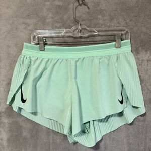 Nike Dri-Fit ADV Aeroswift Running Shorts Women Medium Green CZ9398 Run Swoosh